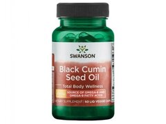 Swanson Black Cumin Seed Oil (ulei din seminte de chimen negru) 500 mg, 60 Capsule lichide